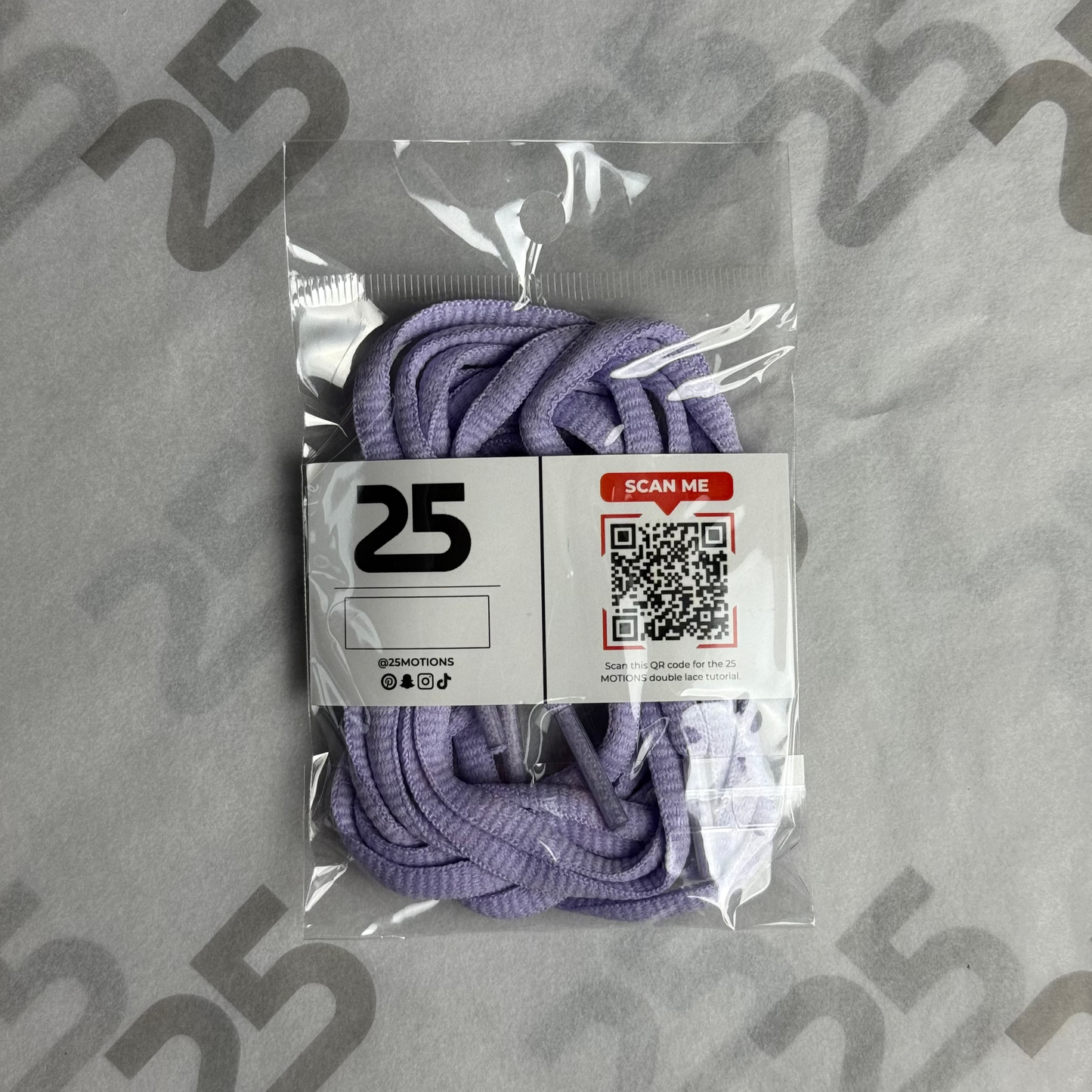 25Motions Oval Laces - Light Purple