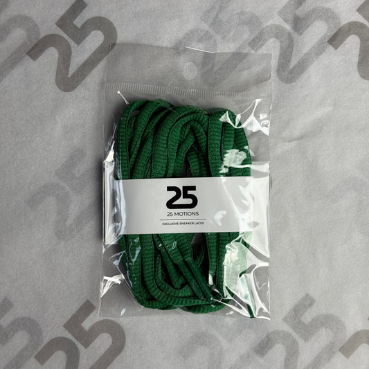 25Motions Oval Laces - Dark Green
