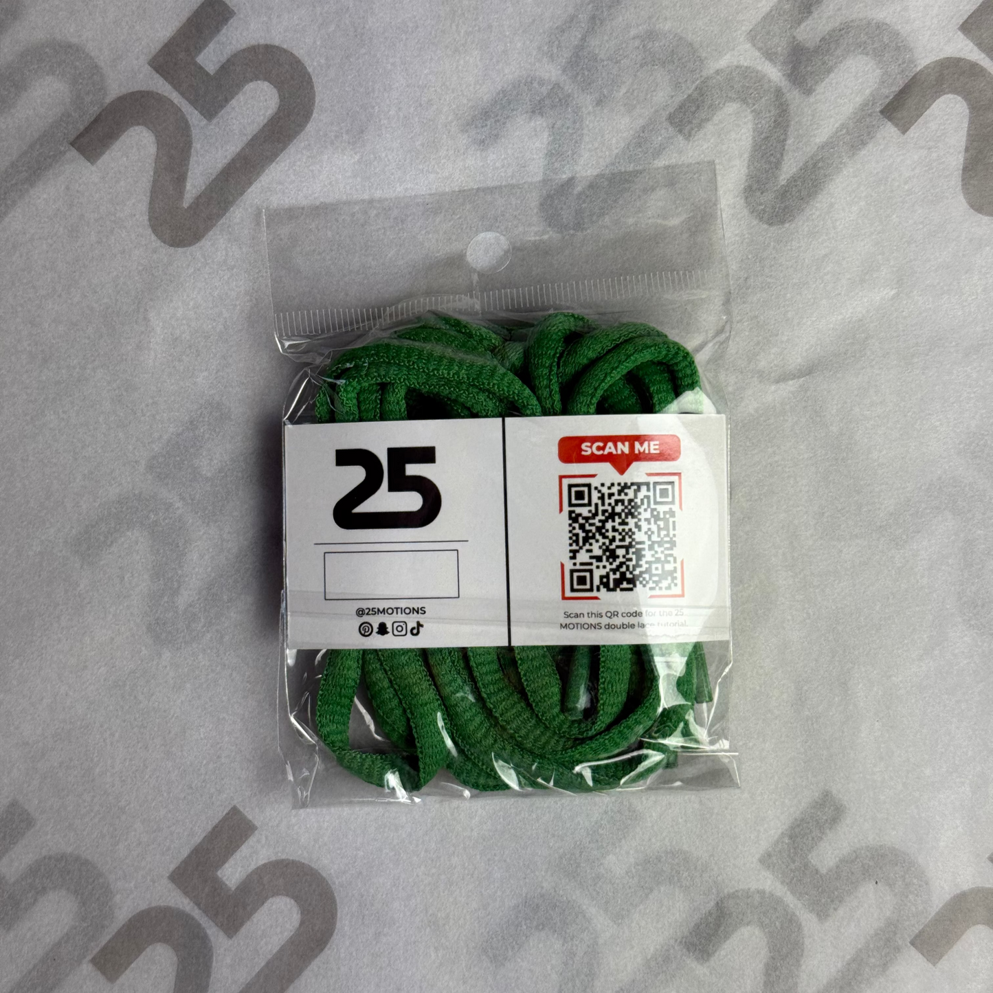 25Motions Oval Laces - Green