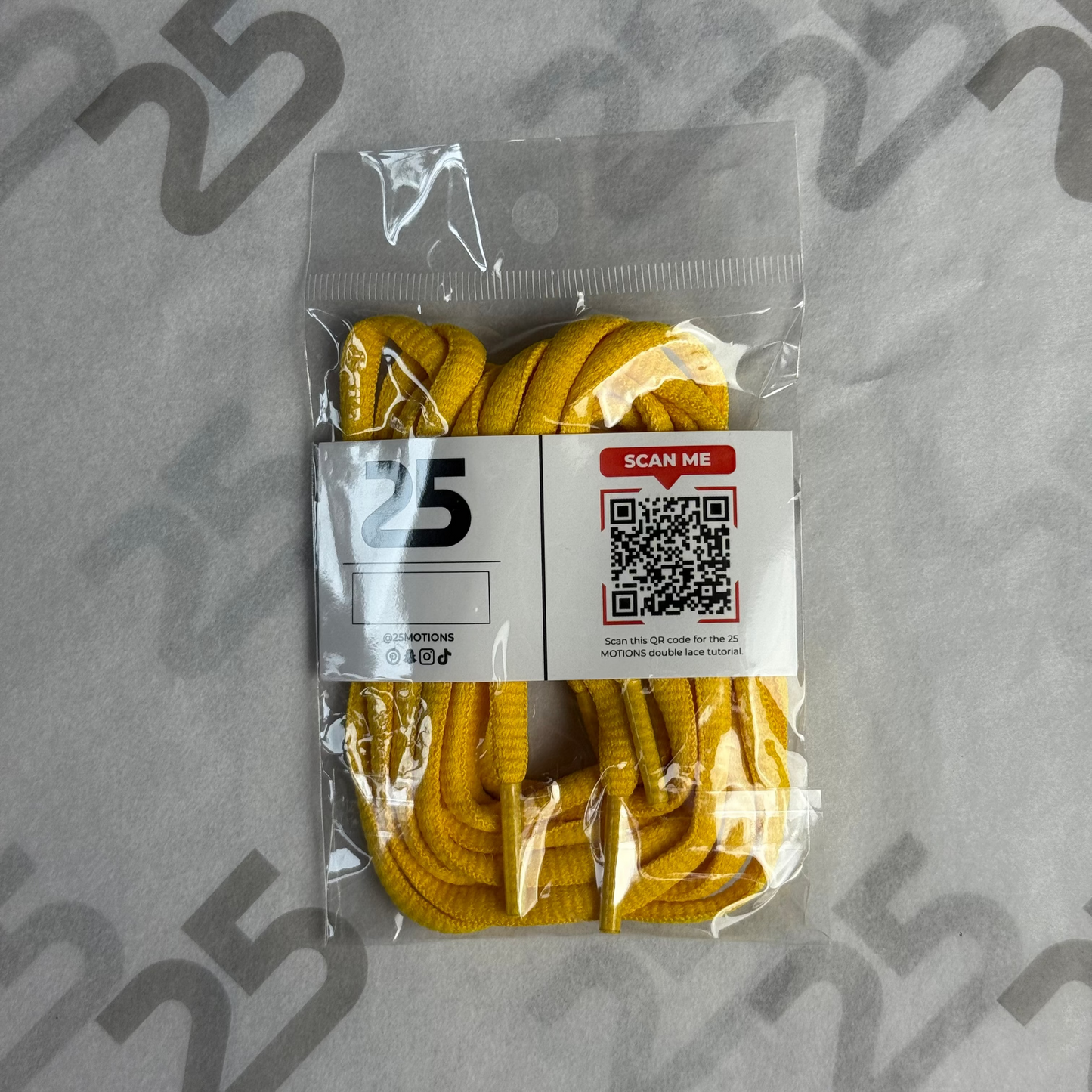25Motions Oval Laces - Gold Yellow