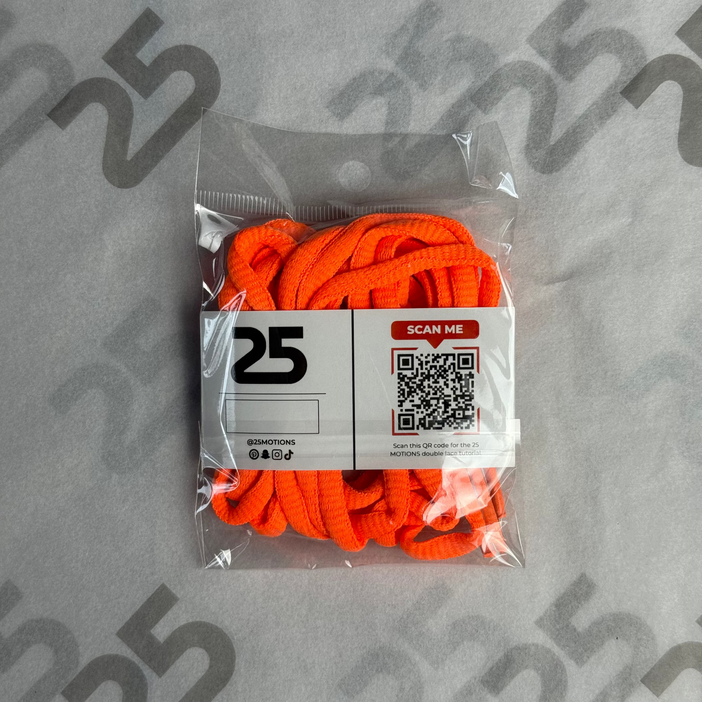 25Motions Oval Laces - Orange