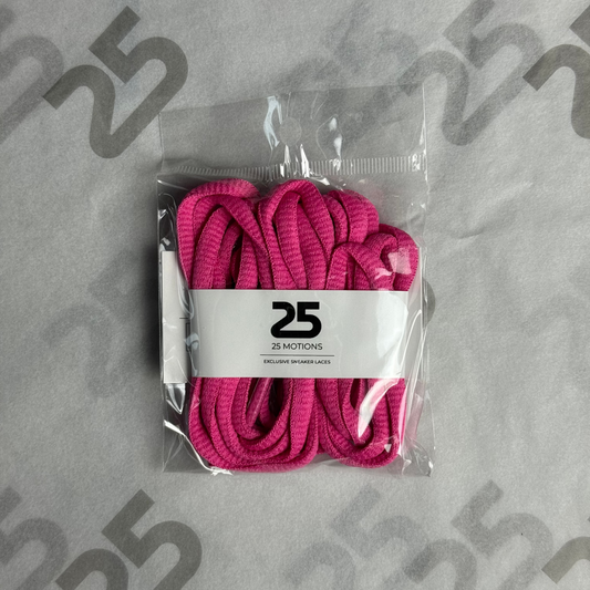 25Motions Oval Laces - Wine Rose