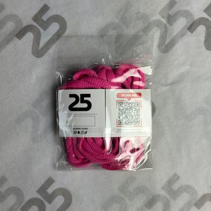 25Motions Oval Laces - Wine Rose