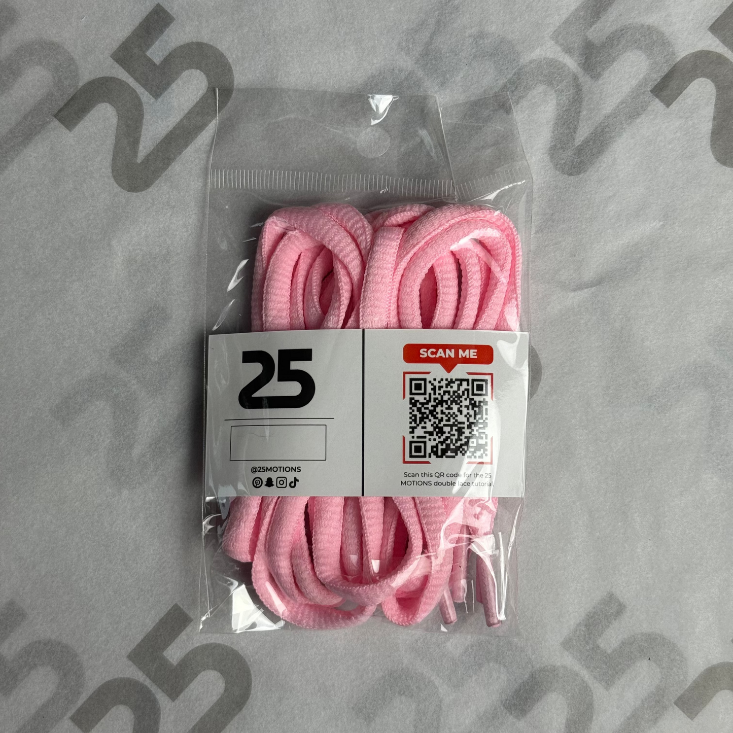 25Motions Oval Laces - Rose Water