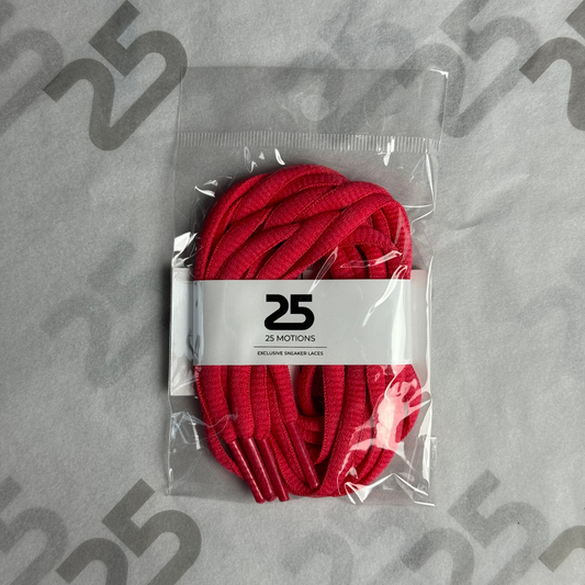 25Motions Oval Laces - Red