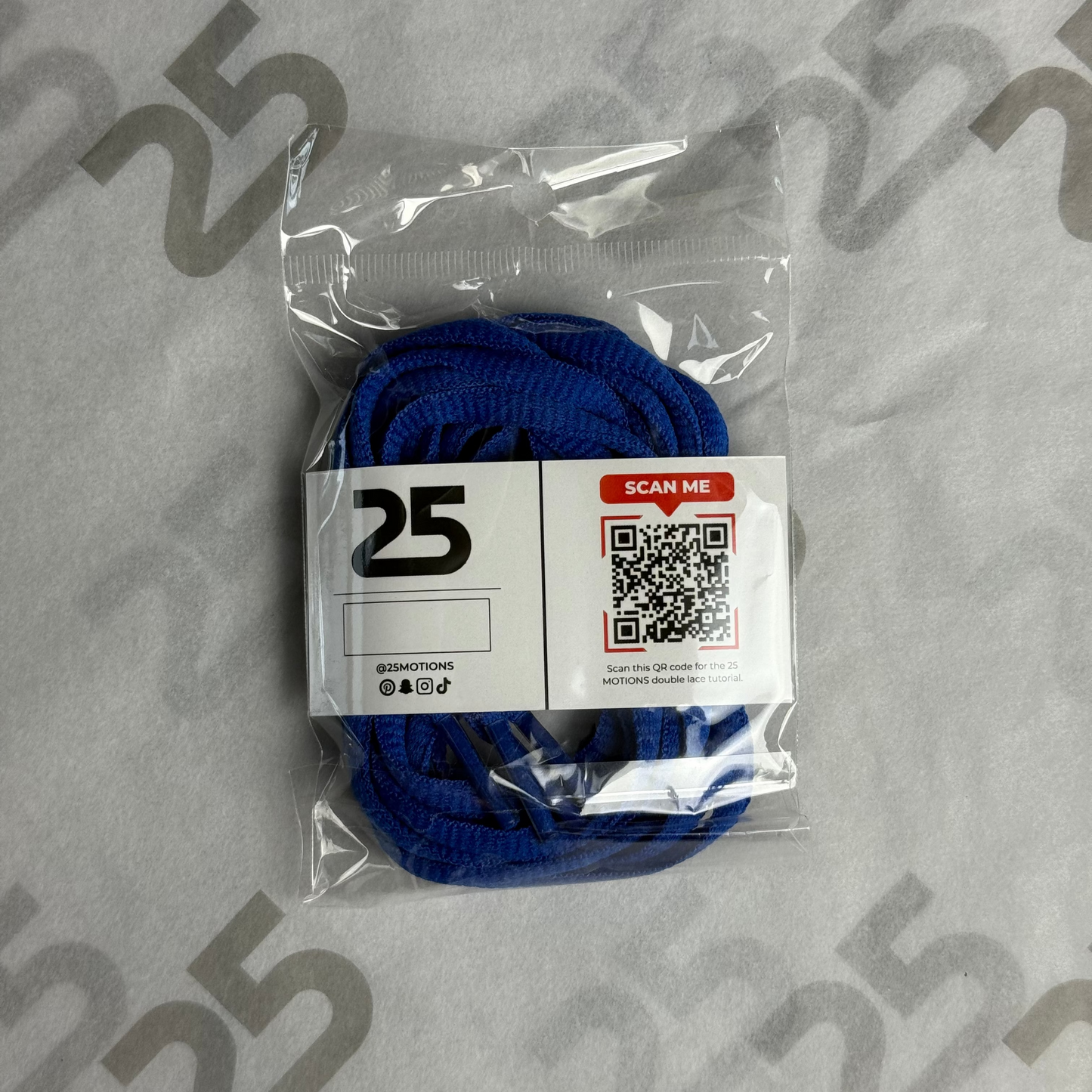 25Motions Oval Laces - Dark Blue
