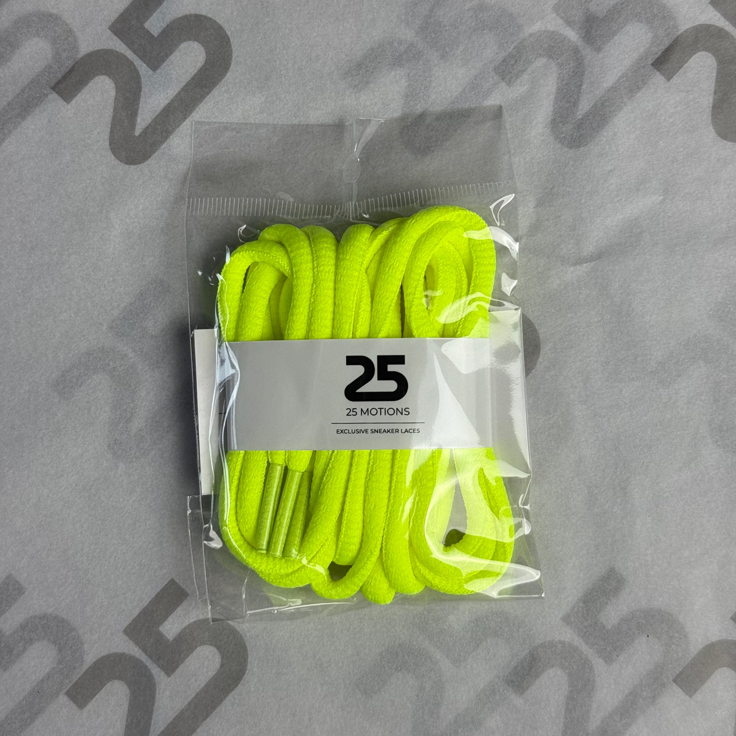 25Motions Oval Laces - Light Yellow