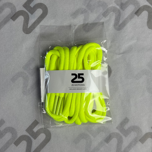 25Motions Oval Laces - Light Yellow