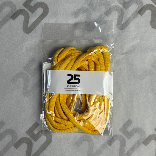 25Motions Oval Laces - Gold Yellow