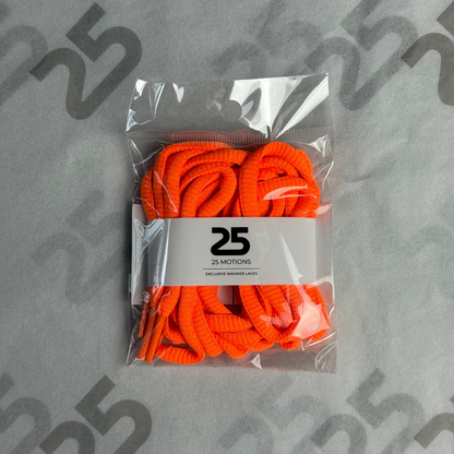 25Motions Oval Laces - Orange