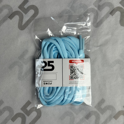 25Motions Oval Laces - Arctic Sky