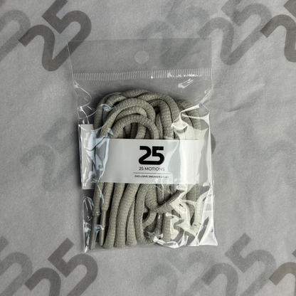 25Motions Oval Laces - Gray