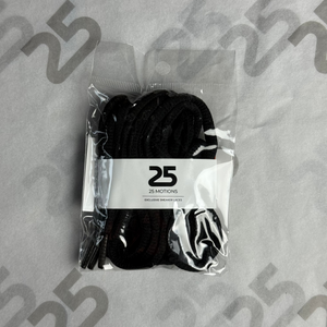 25Motions Oval Laces - Black